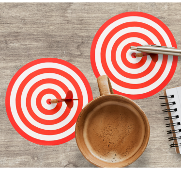 Untersetzer geek dartboard spiralmuster - TenStickers