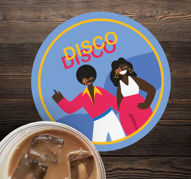 Untersetzer geek für die disco dance party - TenStickers