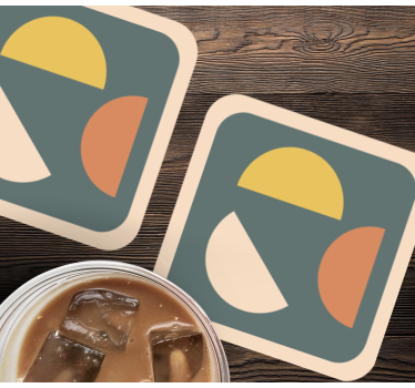 Untersetzer geek geometrische farbformen - TenStickers