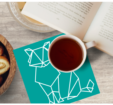 Untersetzer geek geometrische tierumrisse - TenStickers