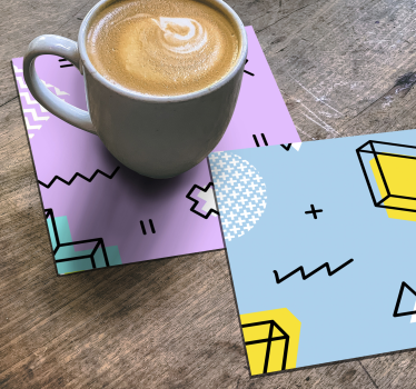 Untersetzer geek geometrisches musterspiel - TenStickers