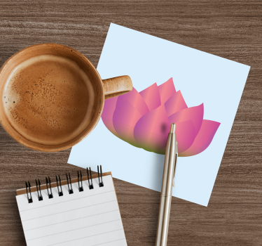 Untersetzer geek lotusblüte erblühen - TenStickers