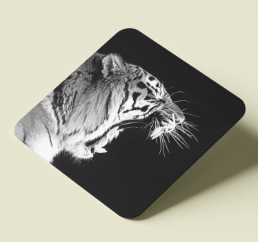 Untersetzer geek majestätisches tigerprofil - TenStickers