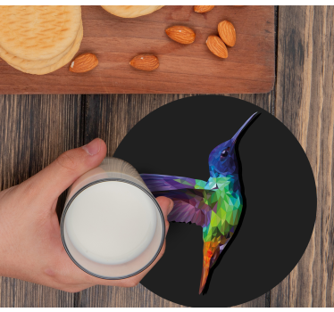 Untersetzer geek mit buntem kolibri-motiv - TenStickers