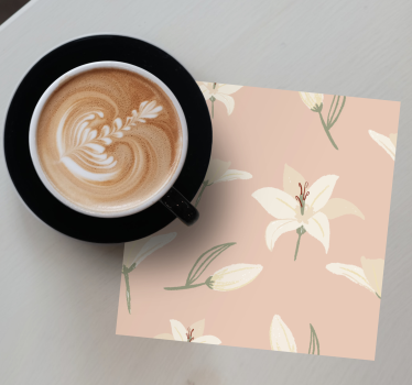 Untersetzer geek mit elegantem floralen design - TenStickers