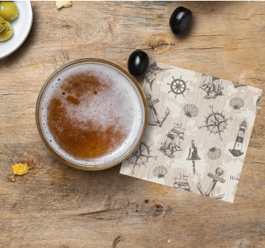 Untersetzer geek mit maritimen motiven - TenStickers