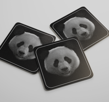 Untersetzer geek mit panda-gesicht-muster - TenStickers