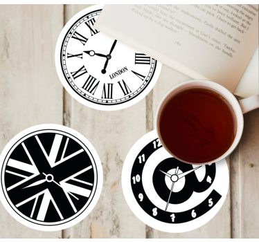 Untersetzer geek mit uhren-design-elementen - TenStickers