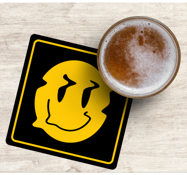 Untersetzer geek smiley gesicht icon - TenStickers