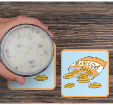 Untersetzer geek snackbeutel illustration - TenStickers