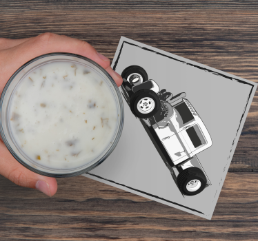 Untersetzer geek zeitlose hot rod darstellung - TenStickers
