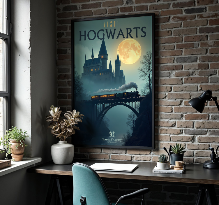 Poster Teenagerzimmer besuchen sie hogwarts - TenStickers