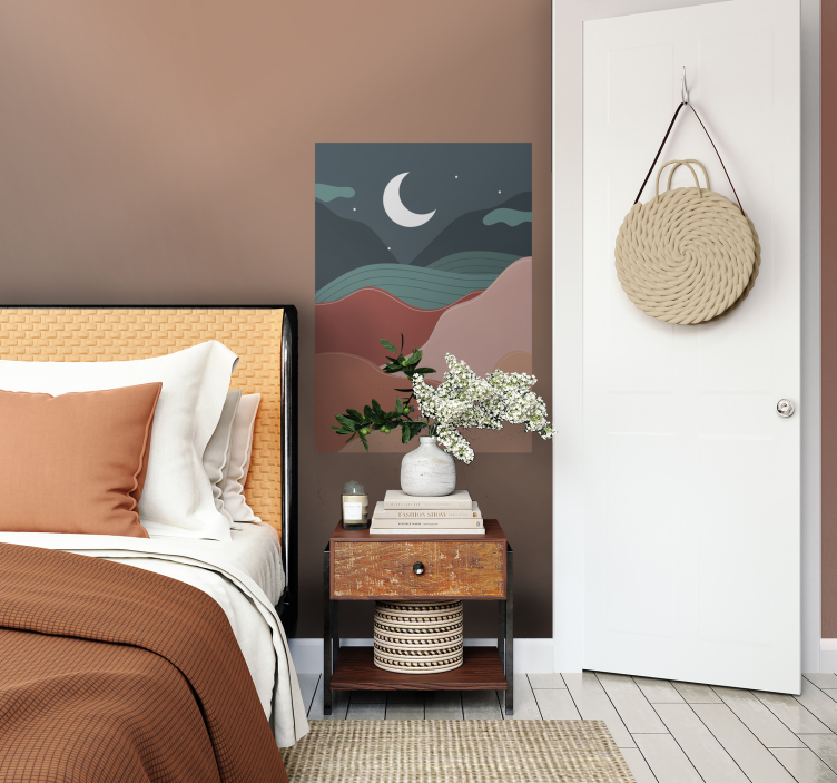 Poster Landschaft boho-nacht - TenStickers