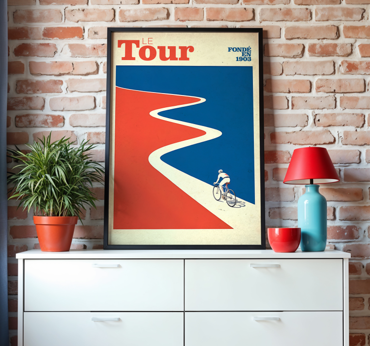 Poster Kreise vintage tour - TenStickers