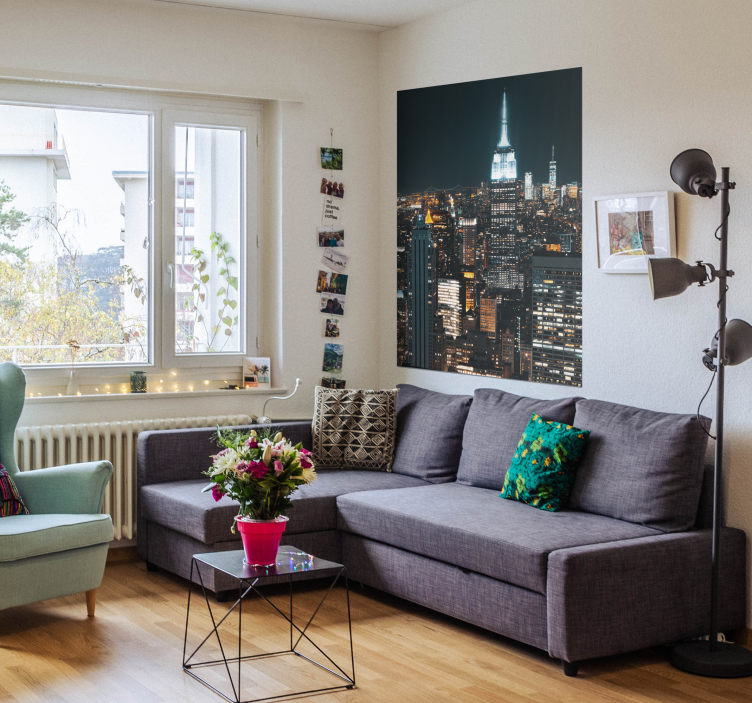 Poster New York City bei Nacht - TenStickers