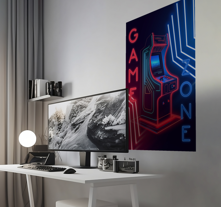 Poster Teenagerzimmer Neon-Spielzone - TenStickers