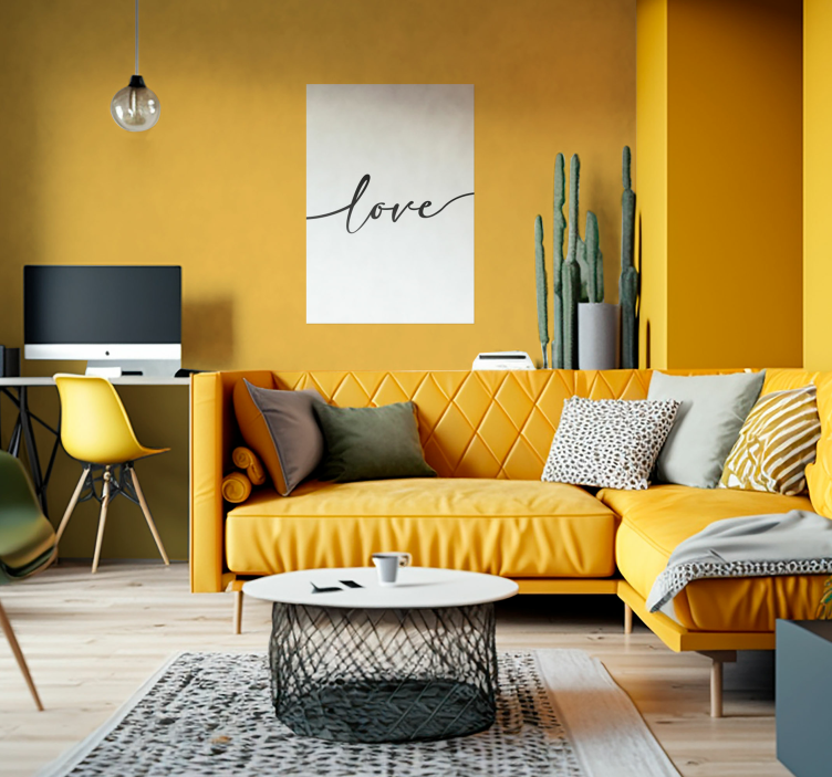 Wandposter mit Zitat Liebe - TenStickers