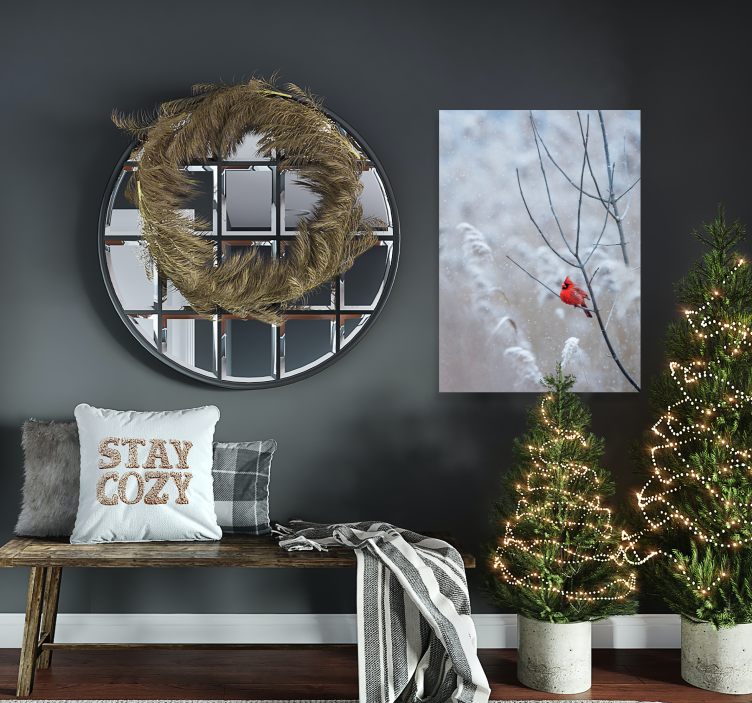 Weihnachten Poster Weihnachtsvogel - TenStickers