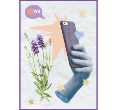Poster Digitales Leben abstrakt - TenStickers