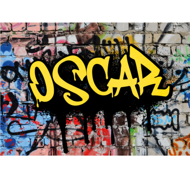 Personalisierte Namen Plakate Lebe den Traum Graffiti Font - TenStickers