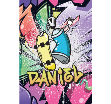 Personalisierte Plakate mit Namen in Graffiti Font - TenStickers