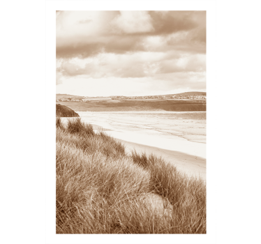 Poster Landschaft Braun-Beige-Töne - TenStickers