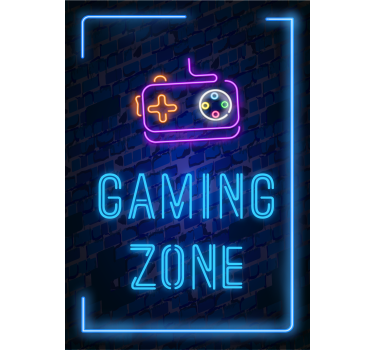 Gaming Poster Gaming Zone - TenStickers