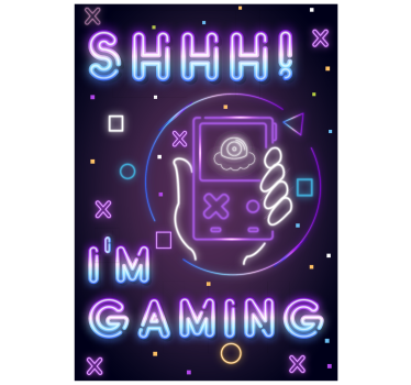 Gaming Poster I AM GAMING - TenStickers