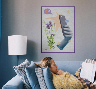 Poster Digitales Leben abstrakt - TenStickers