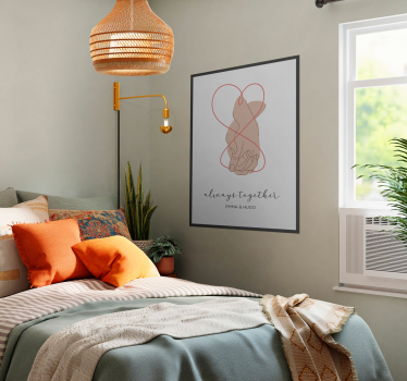 Poster Hauptschlafzimmer 'always together' - TenStickers