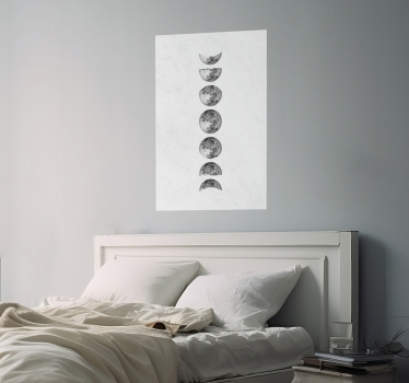 Poster verschiedene Mondphasen Design - TenStickers