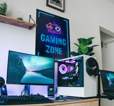 Gaming Poster Gaming Zone - TenStickers