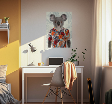 Poster Teenagerzimmer eleganter Koala  - TenStickers