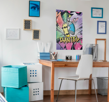 Personalisierte Plakate mit Namen in Graffiti Font - TenStickers
