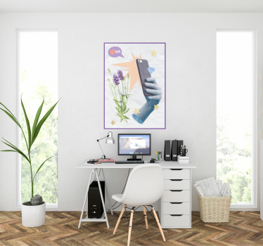 Poster Digitales Leben abstrakt - TenStickers