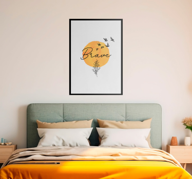 Poster Hauptschlafzimmer Mutiges  - TenStickers