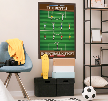Fußball Poster The best 11 für Jugendliche - TenStickers