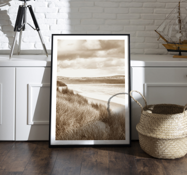 Poster Landschaft Braun-Beige-Töne - TenStickers