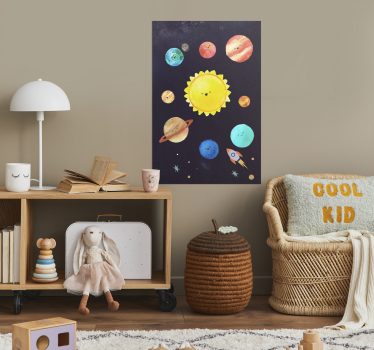 Poster Kinderzimmer sonnensystem für kinder - TenStickers