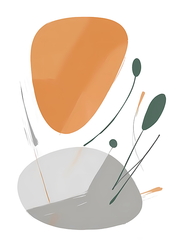 Poster abstrakt künstlerische störung - TenStickers