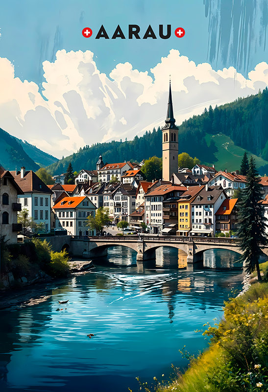 Poster Aarau - TenStickers