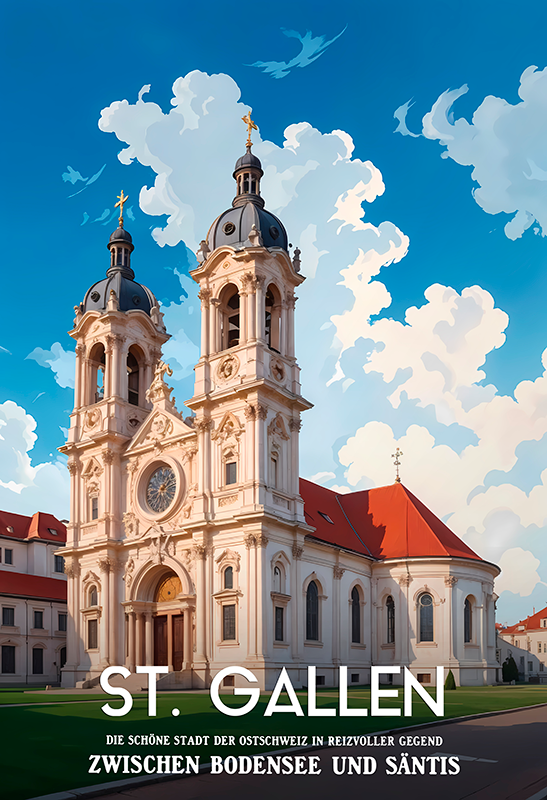 Poster St Gallen - TenStickers