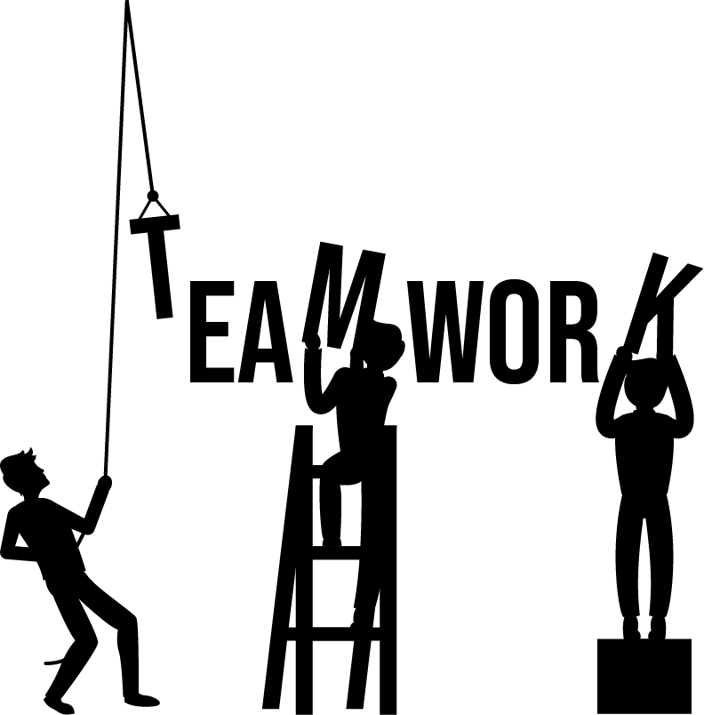 Poster büro teamarbeit - TenStickers