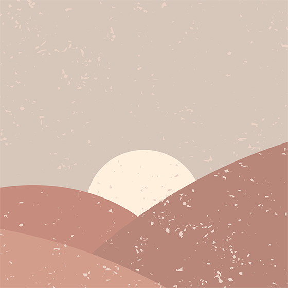 Poster wohnzimmer wandkunst morgenrot - TenStickers