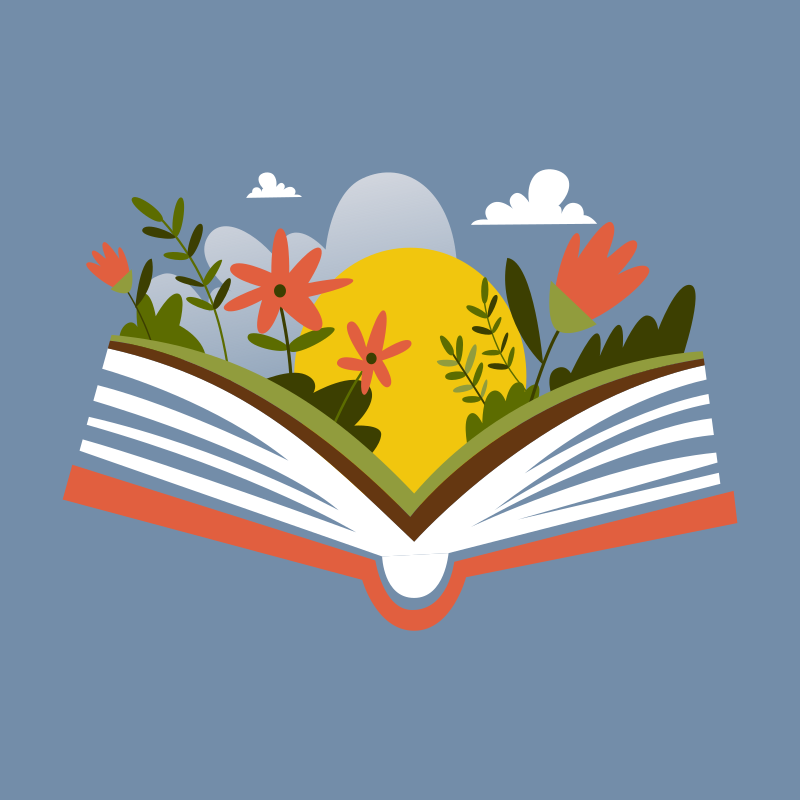 Blumenposter aufklappbuch - TenStickers