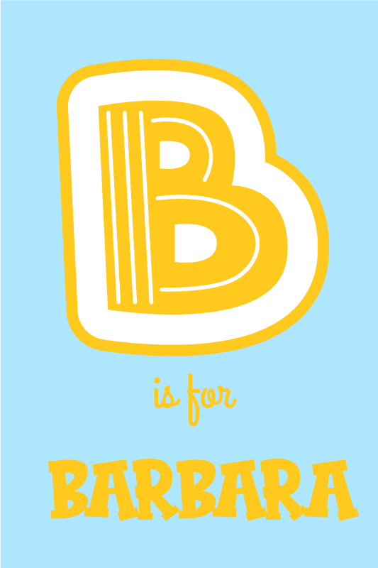 Poster teenagerzimmer mit alphabetischer personalisierung - TenStickers