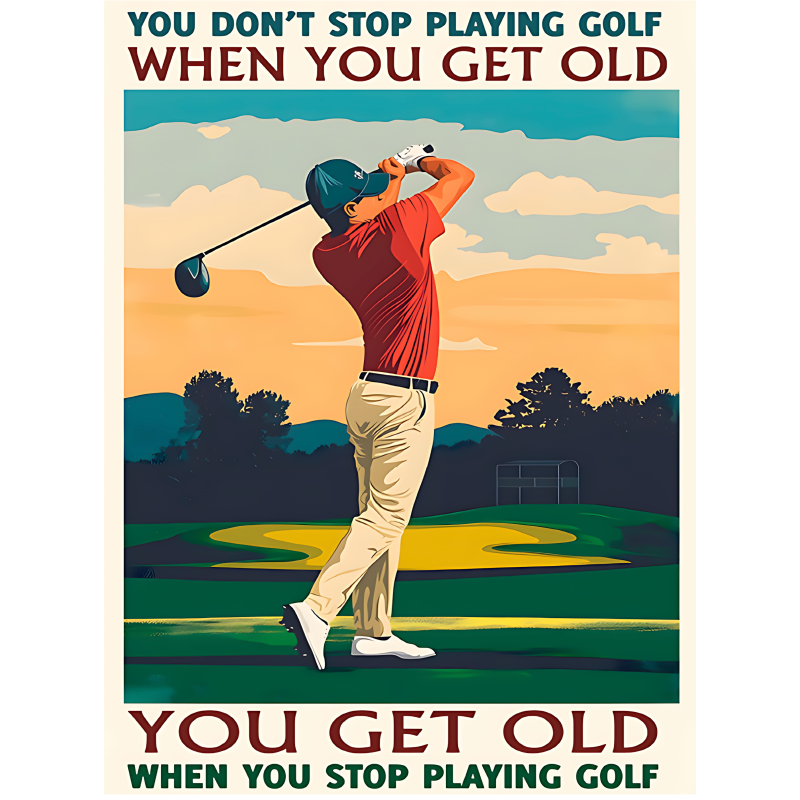 Poster sport golf spielen - TenStickers