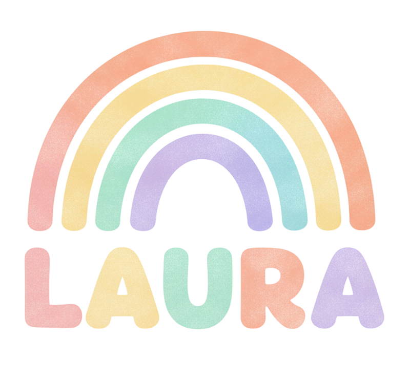 Personalisierte poster regenbogen mit namen - TenStickers
