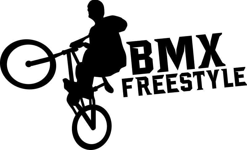 Poster kreise bmx freestyle kunstwerk - TenStickers