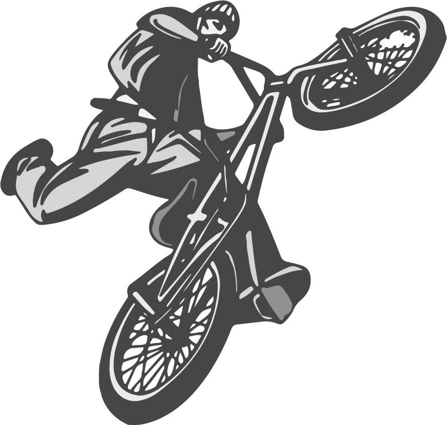 Poster kreise vinilo für jugendzimmer bmx - TenStickers